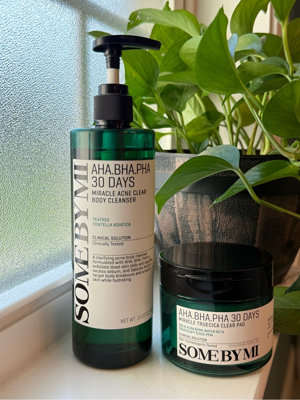 SOME BY MI AHA BHA PHA 30 Days Miracle Body Cleanser + Truecica Pads K-Beauty